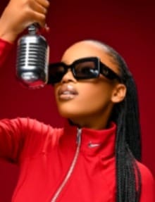 Afrobeats artist portrait